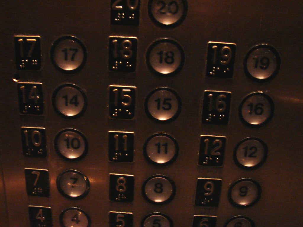 Triskaidekaphobia Missing number 13 elevator